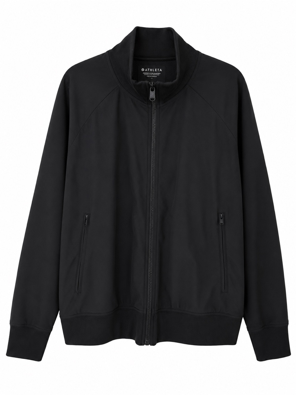 Athleta Black Bomber Jacket XL